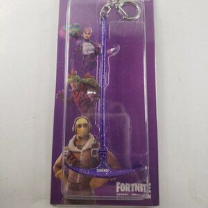 Fortnite Licensed Metal Pick Axe Keychain - In Game Weapon - BNIB